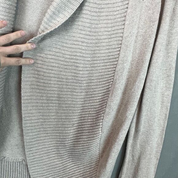 Victoria’s Secret Women’s Small Beige Open Front Cardigan Soft Knit Casual Work - Picture 4 of 7